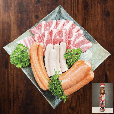 お歳暮ギフト【HA-3】きなこ豚焼肉・ウインナーセット